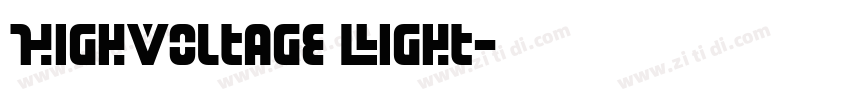 HighVoltage Light字体转换